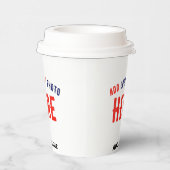 MODERNE, STYLISCH ZOLLBARE WEISSE, ÜBERPRÜFT MARKI PAPPBECHER (Rechts)