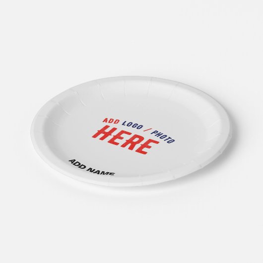 MODERNE, STYLISCH ZOLLBARE WEISSE, ÜBERPRÜFT MARKI PAPPTELLER (Schrägansicht)