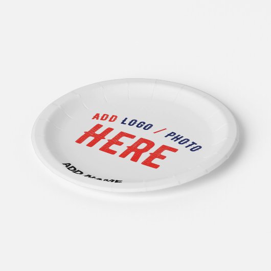 MODERNE, STYLISCH ZOLLBARE WEISSE, ÜBERPRÜFT MARKI PAPPTELLER (Schrägansicht)