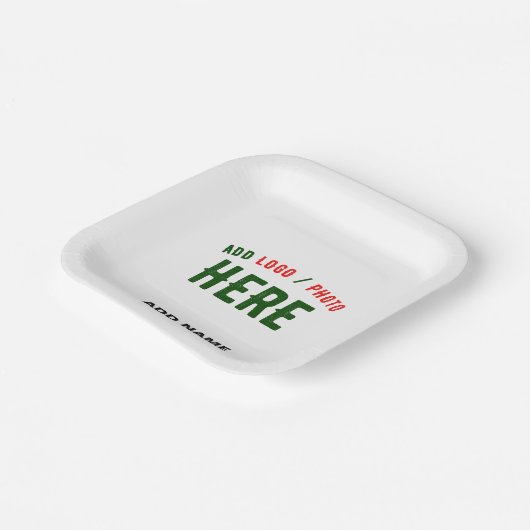 MODERNE, STYLISCH ZOLLBARE WEISSE, ÜBERPRÜFT MARKI PAPPTELLER (Gewinkelt)