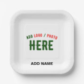 MODERNE, STYLISCH ZOLLBARE WEISSE, ÜBERPRÜFT MARKI PAPPTELLER (Vorderseite)