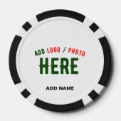 MODERNE, STYLISCH ZOLLBARE WEISSE, ÜBERPRÜFT MARKI POKERCHIPS (Rückseite)
