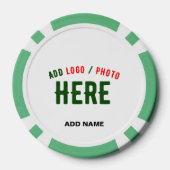 MODERNE, STYLISCH ZOLLBARE WEISSE, ÜBERPRÜFT MARKI POKERCHIPS (Rückseite)