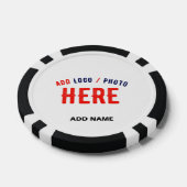 MODERNE, STYLISCH ZOLLBARE WEISSE, ÜBERPRÜFT MARKI POKERCHIPS (Einzeln)