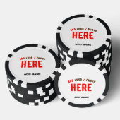 MODERNE, STYLISCH ZOLLBARE WEISSE, ÜBERPRÜFT MARKI POKERCHIPS (Stapel)