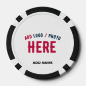 MODERNE, STYLISCH ZOLLBARE WEISSE, ÜBERPRÜFT MARKI POKERCHIPS (Rückseite)