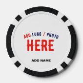 MODERNE, STYLISCH ZOLLBARE WEISSE, ÜBERPRÜFT MARKI POKERCHIPS (Rückseite)