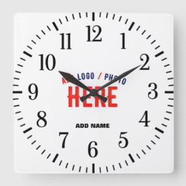 MODERNE, STYLISCH ZOLLBARE WEISSE, ÜBERPRÜFT MARKI QUADRATISCHE WANDUHR