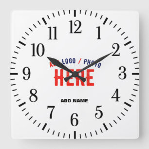 MODERNE, STYLISCH ZOLLBARE WEISSE, ÜBERPRÜFT MARKI QUADRATISCHE WANDUHR