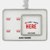 MODERNE, STYLISCH ZOLLBARE WEISSE, ÜBERPRÜFT MARKI Rahmen-Ornament SILBER (Vorderseite)