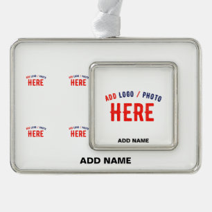 MODERNE, STYLISCH ZOLLBARE WEISSE, ÜBERPRÜFT MARKI Rahmen-Ornament SILBER