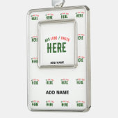 MODERNE, STYLISCH ZOLLBARE WEISSE, ÜBERPRÜFT MARKI Rahmen-Ornament SILBER (Links)