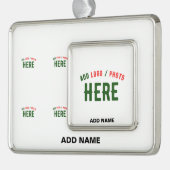 MODERNE, STYLISCH ZOLLBARE WEISSE, ÜBERPRÜFT MARKI Rahmen-Ornament SILBER (Links)