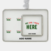 MODERNE, STYLISCH ZOLLBARE WEISSE, ÜBERPRÜFT MARKI Rahmen-Ornament SILBER (Vorderseite)