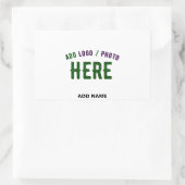 MODERNE, STYLISCH ZOLLBARE WEISSE, ÜBERPRÜFT MARKI RECHTECKIGER AUFKLEBER (Tasche)