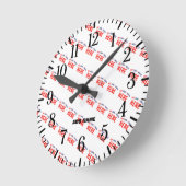 MODERNE, STYLISCH ZOLLBARE WEISSE, ÜBERPRÜFT MARKI RUNDE WANDUHR (Winkel)