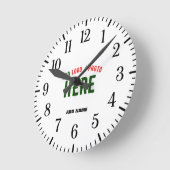 MODERNE, STYLISCH ZOLLBARE WEISSE, ÜBERPRÜFT MARKI RUNDE WANDUHR (Winkel)