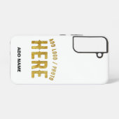 MODERNE, STYLISCH ZOLLBARE WEISSE, ÜBERPRÜFT MARKI SAMSUNG GALAXY HÜLLE (Rückseite (Horizontal))