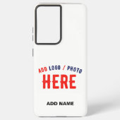 MODERNE, STYLISCH ZOLLBARE WEISSE, ÜBERPRÜFT MARKI SAMSUNG GALAXY HÜLLE (Rückseite)