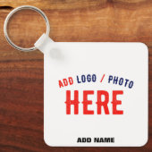 MODERNE, STYLISCH ZOLLBARE WEISSE, ÜBERPRÜFT MARKI SCHLÜSSELANHÄNGER (Vorderseite)