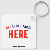 MODERNE, STYLISCH ZOLLBARE WEISSE, ÜBERPRÜFT MARKI SCHLÜSSELANHÄNGER (Rückseite)