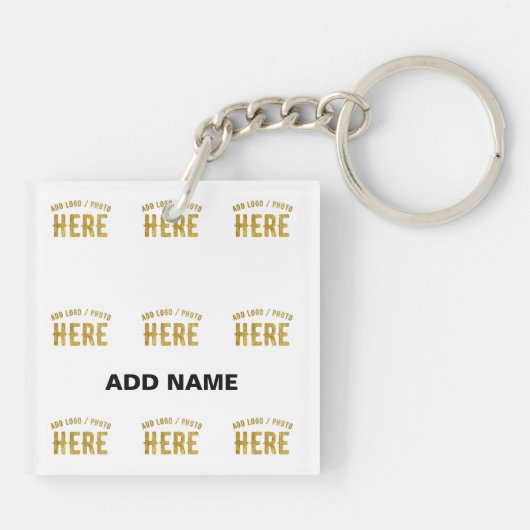 MODERNE, STYLISCH ZOLLBARE WEISSE, ÜBERPRÜFT MARKI SCHLÜSSELANHÄNGER (Rückseite)