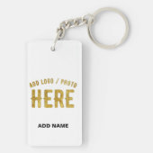 MODERNE, STYLISCH ZOLLBARE WEISSE, ÜBERPRÜFT MARKI SCHLÜSSELANHÄNGER (Rückseite)