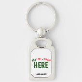 MODERNE, STYLISCH ZOLLBARE WEISSE, ÜBERPRÜFT MARKI SCHLÜSSELANHÄNGER (Vorderseite)