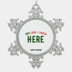 MODERNE, STYLISCH ZOLLBARE WEISSE, ÜBERPRÜFT MARKI SCHNEEFLOCKEN Zinn-Ornament