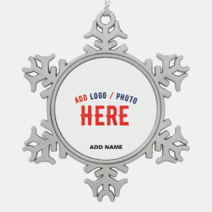 MODERNE, STYLISCH ZOLLBARE WEISSE, ÜBERPRÜFT MARKI SCHNEEFLOCKEN Zinn-Ornament