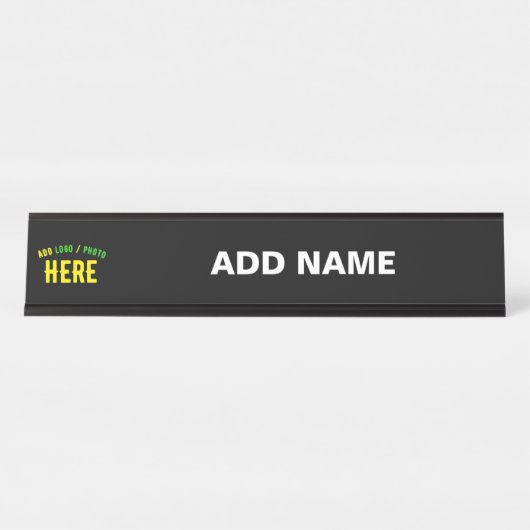 MODERNE, STYLISCH ZOLLBARE WEISSE, ÜBERPRÜFT MARKI SCHREIBTISCHNAMENSPLAKETTE (Vorderseite )