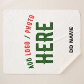 MODERNE, STYLISCH ZOLLBARE WEISSE, ÜBERPRÜFT MARKI SHERPADECKE (Vorderseite (Horizontal))