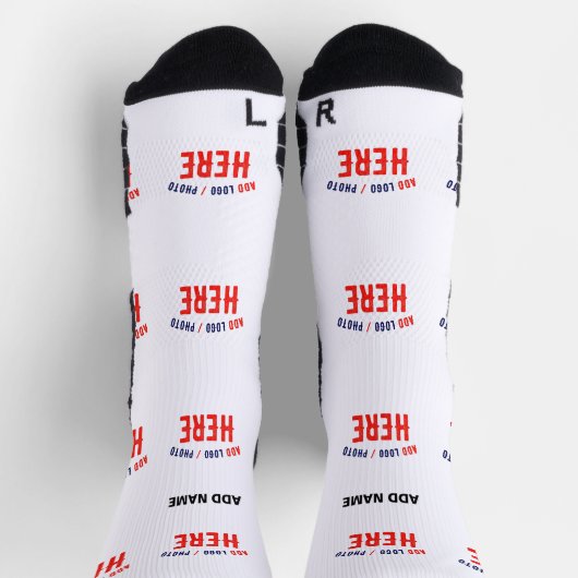 MODERNE, STYLISCH ZOLLBARE WEISSE, ÜBERPRÜFT MARKI SOCKEN (Oben)