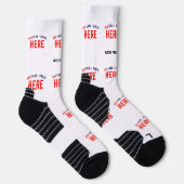 MODERNE, STYLISCH ZOLLBARE WEISSE, ÜBERPRÜFT MARKI SOCKEN (Rechts)