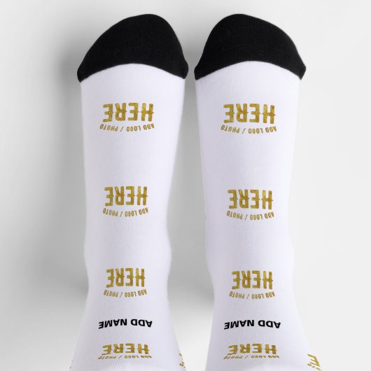 MODERNE, STYLISCH ZOLLBARE WEISSE, ÜBERPRÜFT MARKI SOCKEN (Oben)