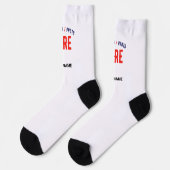 MODERNE, STYLISCH ZOLLBARE WEISSE, ÜBERPRÜFT MARKI SOCKEN (Linkes Detail)