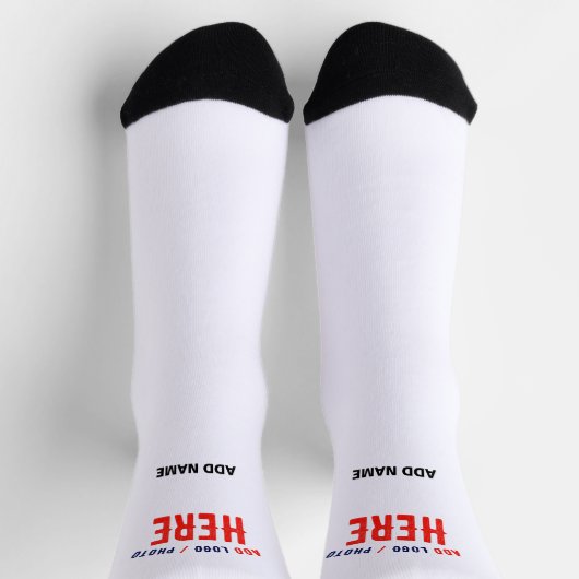 MODERNE, STYLISCH ZOLLBARE WEISSE, ÜBERPRÜFT MARKI SOCKEN (Oben)