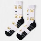 MODERNE, STYLISCH ZOLLBARE WEISSE, ÜBERPRÜFT MARKI SOCKEN (Links)