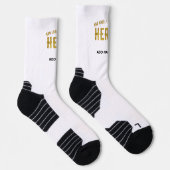 MODERNE, STYLISCH ZOLLBARE WEISSE, ÜBERPRÜFT MARKI SOCKEN (Rechts)