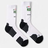 MODERNE, STYLISCH ZOLLBARE WEISSE, ÜBERPRÜFT MARKI SOCKEN (Rechts)