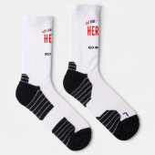 MODERNE, STYLISCH ZOLLBARE WEISSE, ÜBERPRÜFT MARKI SOCKEN (Rechts)