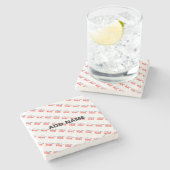 MODERNE, STYLISCH ZOLLBARE WEISSE, ÜBERPRÜFT MARKI STEINUNTERSETZER (Seitenansicht)