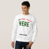 MODERNE, STYLISCH ZOLLBARE WEISSE, ÜBERPRÜFT MARKI SWEATSHIRT (Vorne ganz)