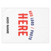 MODERNE, STYLISCH ZOLLBARE WEISSE, ÜBERPRÜFT MARKI TISCHDECKE (Vorderseite (Horizontal))