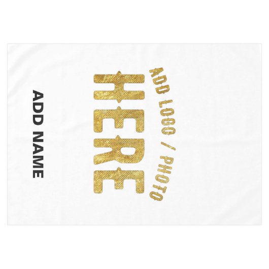 MODERNE, STYLISCH ZOLLBARE WEISSE, ÜBERPRÜFT MARKI TISCHDECKE (Vorderseite (Horizontal))