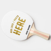 MODERNE, STYLISCH ZOLLBARE WEISSE, ÜBERPRÜFT MARKI TISCHTENNIS SCHLÄGER (Seitenansicht)