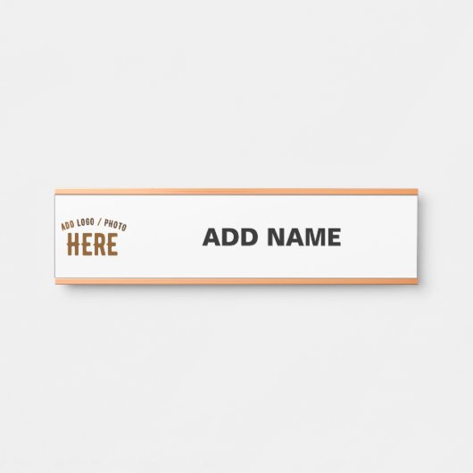 MODERNE, STYLISCH ZOLLBARE WEISSE, ÜBERPRÜFT MARKI TÜRSCHILD (Vorderseite )