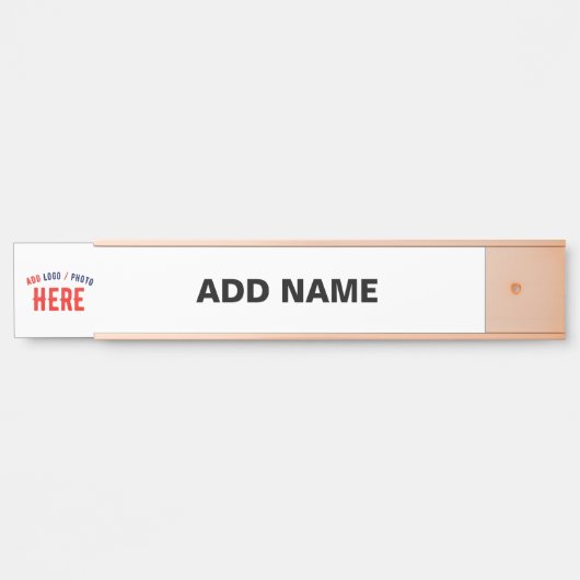 MODERNE, STYLISCH ZOLLBARE WEISSE, ÜBERPRÜFT MARKI TÜRSCHILD (Vorderseite )