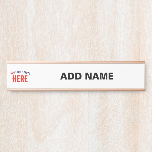 MODERNE, STYLISCH ZOLLBARE WEISSE, ÜBERPRÜFT MARKI TÜRSCHILD (Vorderseite )