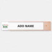 MODERNE, STYLISCH ZOLLBARE WEISSE, ÜBERPRÜFT MARKI TÜRSCHILD (Vorderseite )